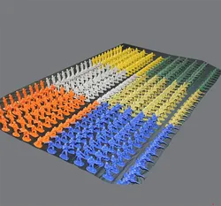 360pcs/set 5cm Mini Soldier Toy Set Model Toy World War Ii Plastic Soldier Set Action Figure Toys for Boy Gifts