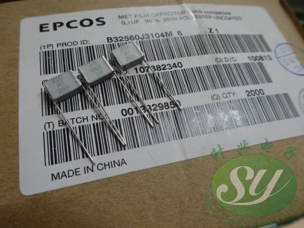 

hot sale 50pcs EPCOS 0.1uf / 250v 100nf u1 104 The new 7MM Melaleuca cake capacitance B32560J3104M free shipping