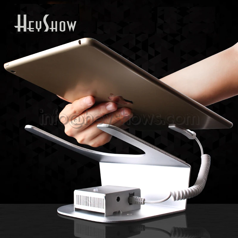 

iPad Security Display Stand Holder Tablet Burglar Alarm Mount Rack Anti-Theft Device For Retail Shop With Charging Funtion