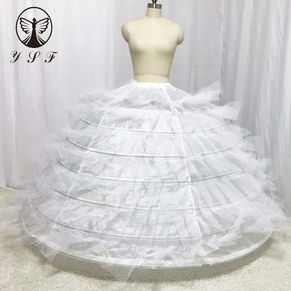 YSF Designer Wedding Petticoat Seven Layer with Hard Tulle for Puffy Wedding Gown