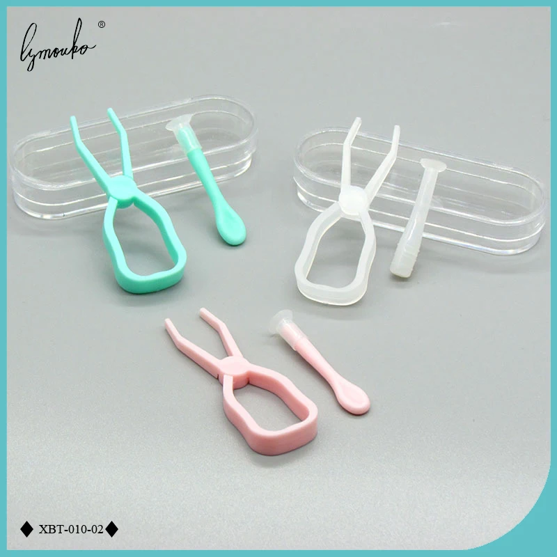 1 Set Practical Transparent Contact Lenses Tweezers Suction Stick for Travel Special Clamps Tool Lens Inserter Remover