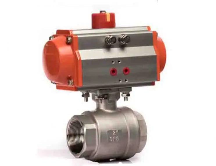 

1 1/2" inch 2 Pieces pneumatic operated stainless steel Ball Valve