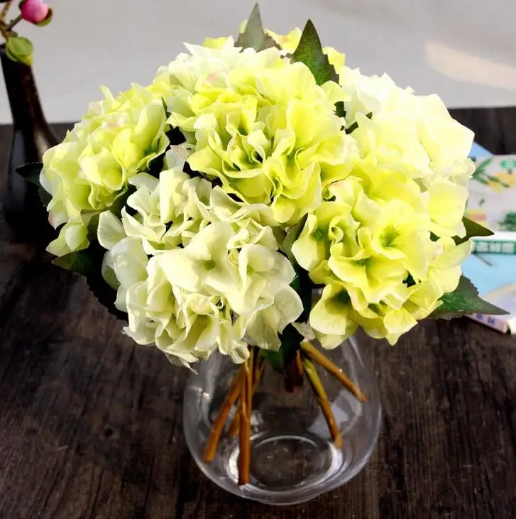 

Elegant Hydrangea Artificial Silk Flower Wedding Centerpieces Bouquet Christmas Ornament Garland Home Decoration SF012