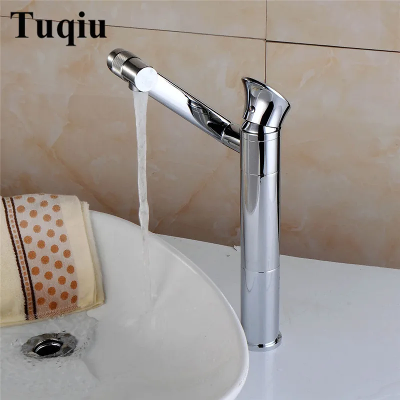 Basin Faucet Water Tap Bath 360 Degree Swivel Gold Bathroom Faucet Single Handle Sink Tap Mixer Hot and Cold Sink Water Crane