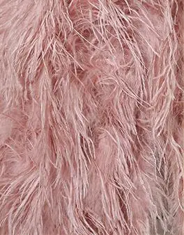 LET-SETTING new winter Ostrich fur jacket feather fur coat casual  ostrich long section vest