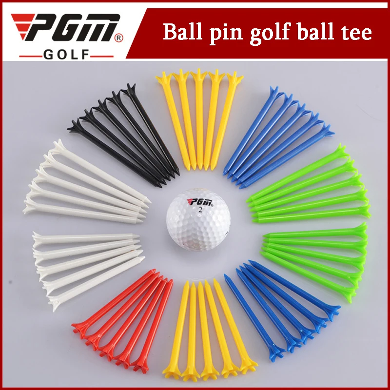 

50 PCS Golf Ball Holder Seat Golf Plastic Ipomoea Tees 78mm/68mm Golf Accessories Ball Tee Golf Clip Markers Pin Step Down