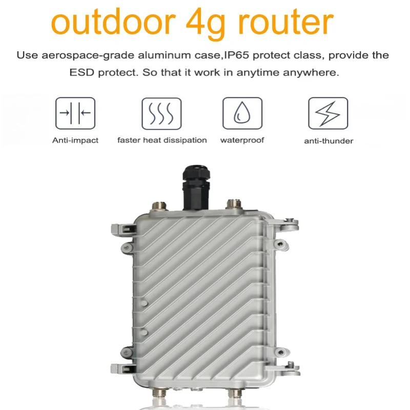 Imagem -02 - Roteador Wi-fi Externo Roteador 4g Cartão Sim à Prova Dágua Ip66 2.4g Lte sem Fio ap 4g Cpe Lte Industrial