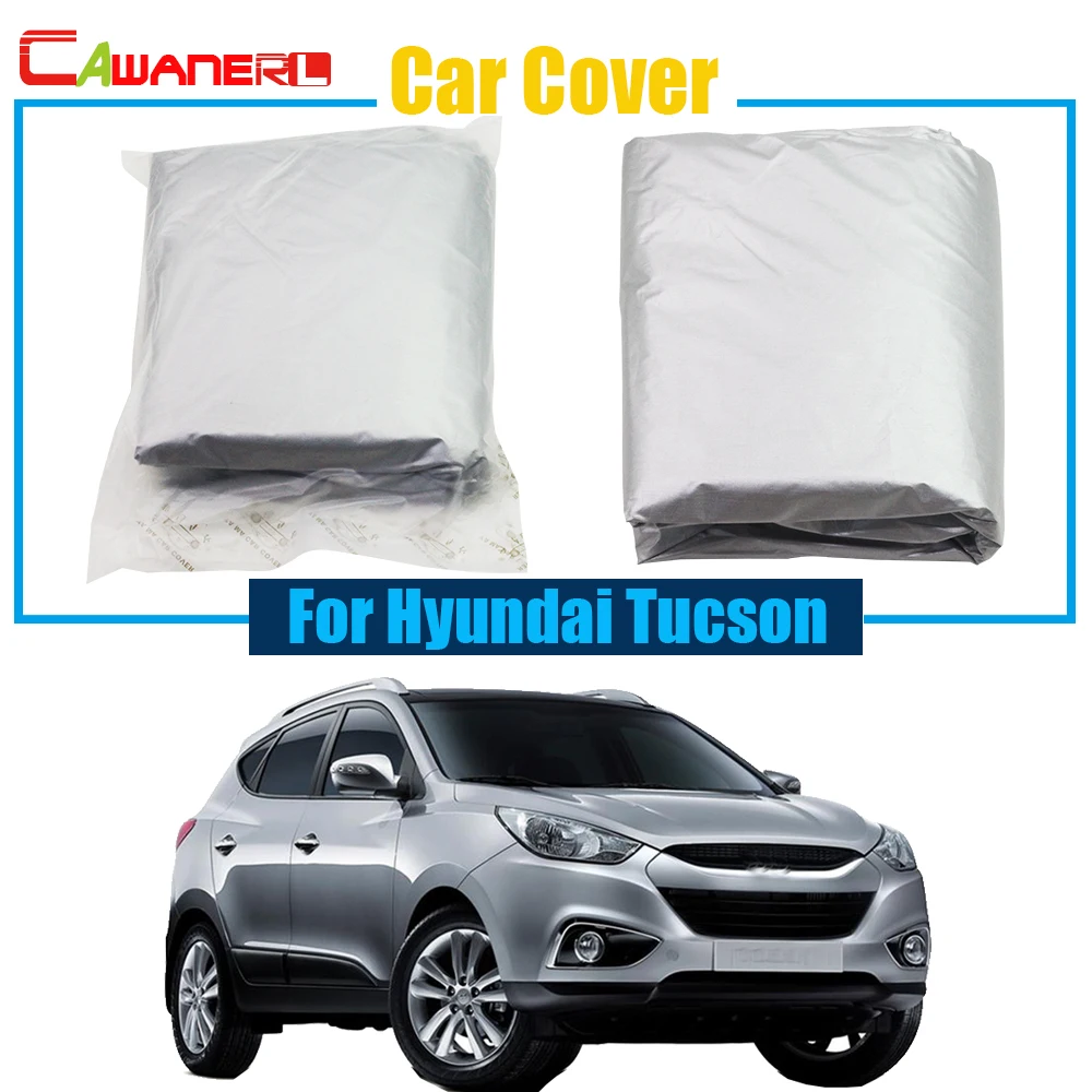 

Cawanerl Car Cover Anti-UV Sun Shade Snow Rain Resistant Protector Cover For Hyundai Tucson