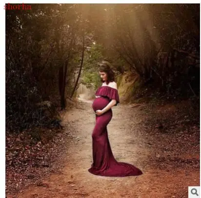 Maternity dress  aternity photography props Maternity gown Maternity Dress Fancy shooting photo pregnant dress Large size M-XXL