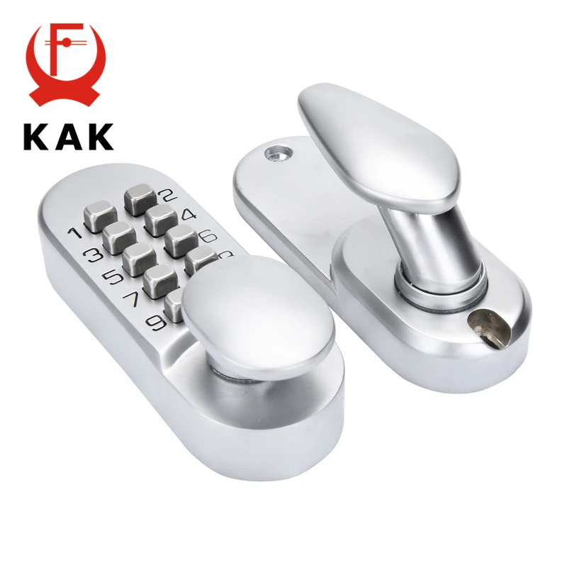 KAK Zinc Alloy Keyless Door Lock Mechanical Combination Lock Safety Code Lock for Doors Handle Door Hardware Lock Furniture