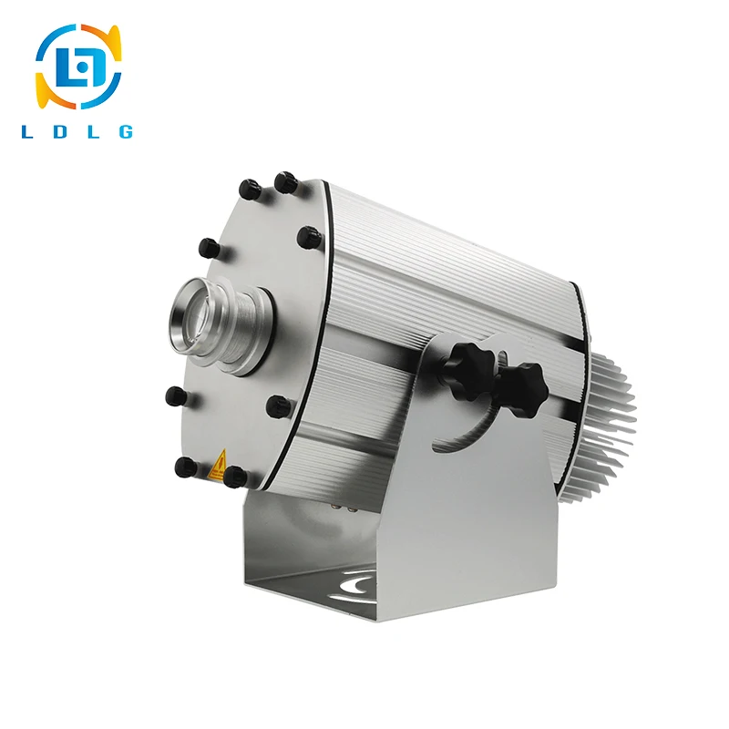 

Outdoor Aluminum Alloy Silver Four Images 40W LED Gobo Projector Waterproof IP65 4500Lumens 40W LED Custom Images Logo Projector