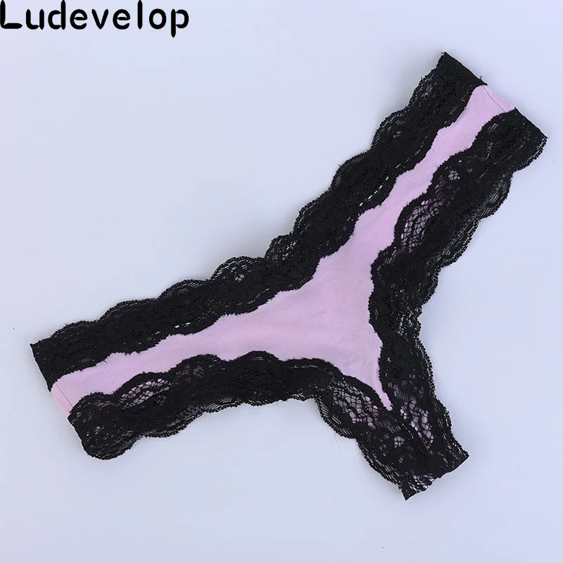 New arrival Women Fashion Panties Female Sexy Full Lace Plus Size Thong Sexy Solid G Strings Underwear Lady\'s Sexy Cotton Briefs