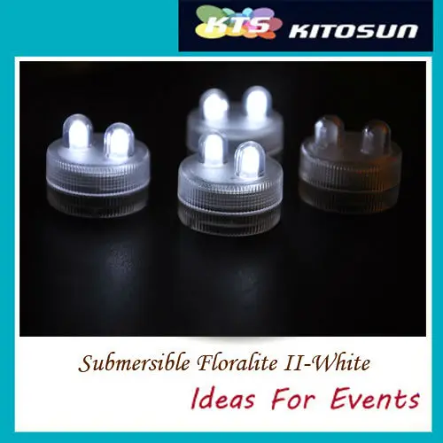 

Fast Shipment 100pcs Waterproof Led lights for cakes decoration with 2 Leds Tea Lights- Teal