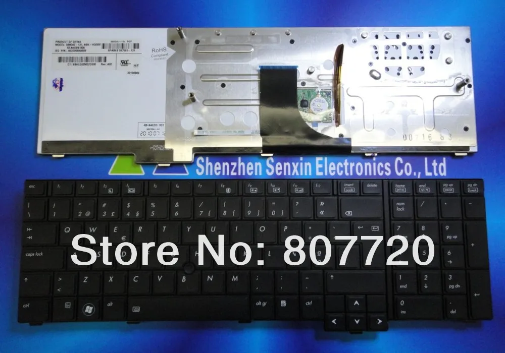 100% neue PO, Portugiesisch hintergrundbeleuchtete tastatur 598045-131,597581-131, 9Z. N4EBV. 006 forHP 8740 8740 Watt 8740P...