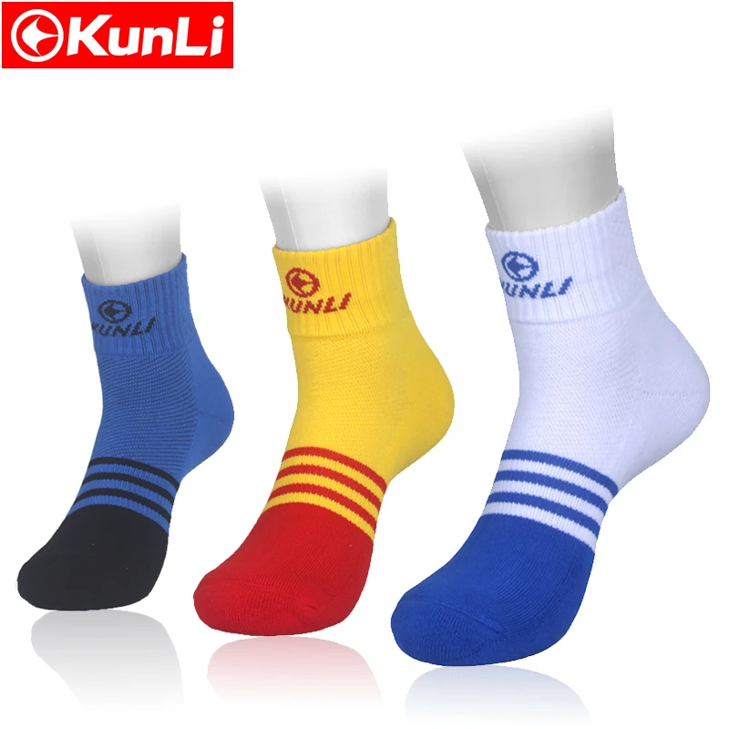 

Kunli Brand badminton tennis Sock Quick Dry Breathable Warm Absorb Sweat Antibacterial For 4 Season Men sport sock women socks