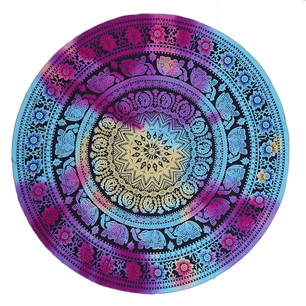 

Psychedelic Mandala Hippie Bohemian Tapestries Wall Hanging Flower Psychedelic Tapestry Indian Dorm Decor for Living Room