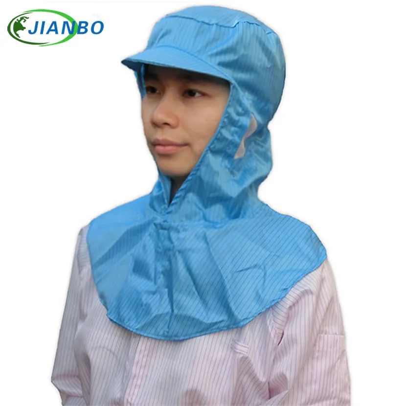 Anti Static Protection Dust Head Cover Painting Electronics Food Factory Hat Cleanroom Workshop Laboratory Protective Shawl Hat