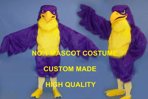 

purple falcon mascot costume high quality adult size sport eagle hawk bird theme anime cosplay costumes carnival fancy 2830