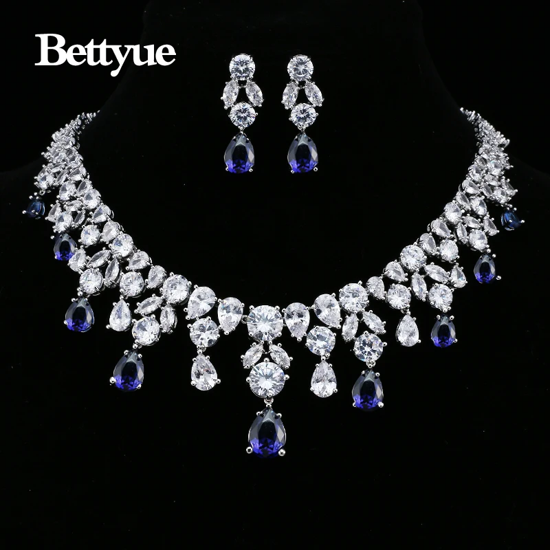 Bettyue Brand Charm Fashion Luxury AAA Cubic Zircon White Gold Color Wholesale Europe And America Style For Woman Wedding Gifts