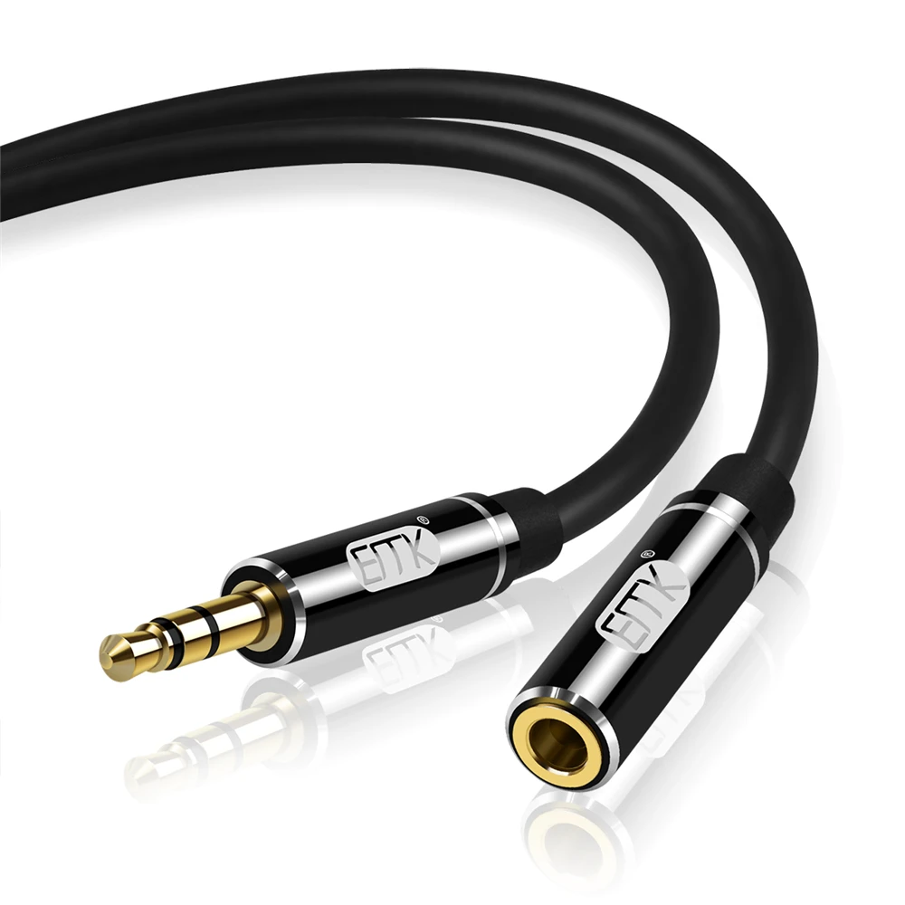 EMK Jack przedłużacz 3.5mm Aux kabel słuchawkowy do iPhone 6 6s Xiaomi redmi 5 plus Huawei P20 lite kabel Audio