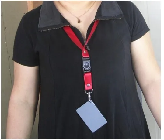 

50PCS 18% Black Gray White Card Camera white balance exposure card accessories with Strap