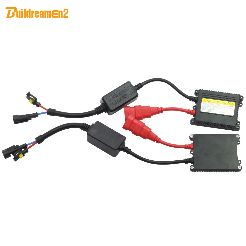 Buildreamen2 AC HID Xenon Ballast 35W 55W 12V Slim Block Digital Ballast For Car Xenon Lamp H1 H3 H4 H7 H8 H9 H11 9005 9006 9007