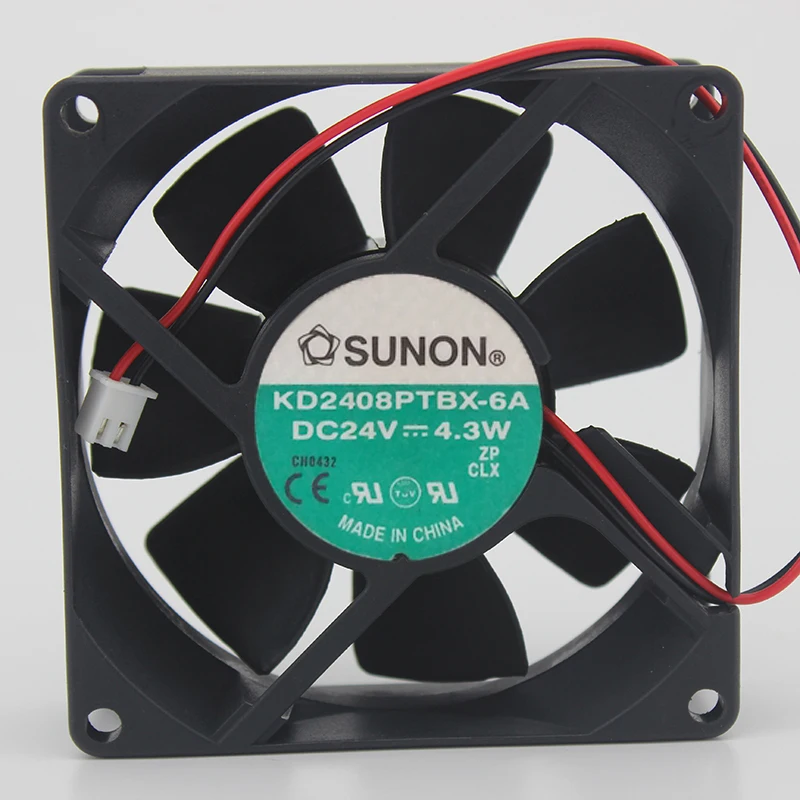 KD2408PTBX-6A 8025 8cm 24V 4.3W Double Ball Frequency Converter Fan