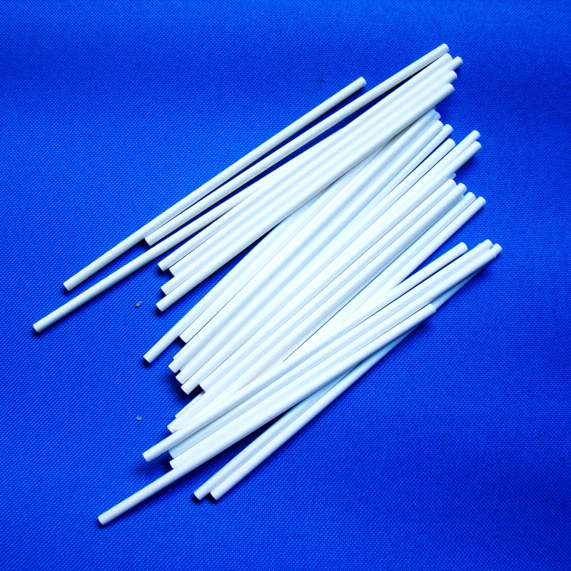 Wholesale 100pcs/lot White Lollipop Cakepop Paper Sticks  Candy Stick Making Mold Solid  Round Corncob 200mm*4mm(8