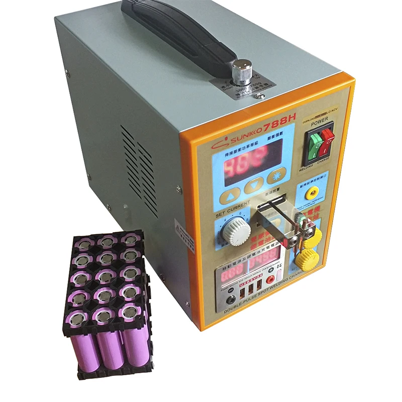 SUNKKO 788 H USB แบตเตอรี่ Spot เครื่องเชื่อม USB Charge Test LED 220 V 110 V จุดเชื่อมเครื่อง 18650 ทดสอบแบตเตอรี่จุดเชื่อม