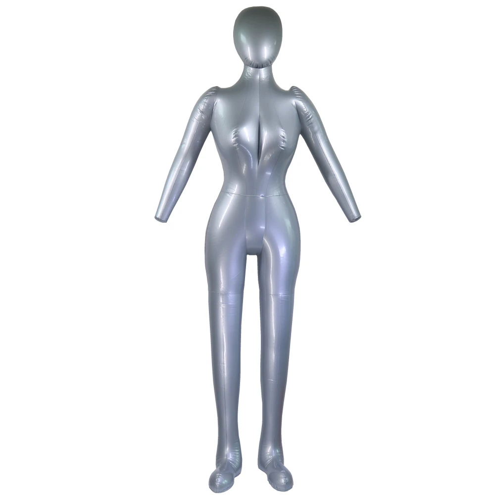 Modelo femenino inflable de cuerpo completo con brazo, maniquí para mujer, accesorios de exhibición de ventana, envío gratis