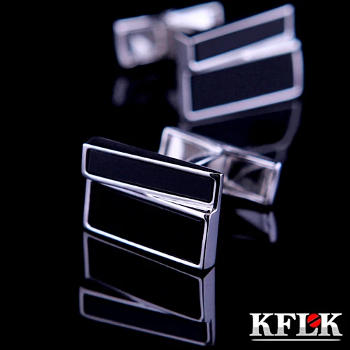 

KFLK Luxury 2020 shirt cufflinks for mens Brand cuff bouton de manchette Black cuff link High Quality abotoaduras Jewelry