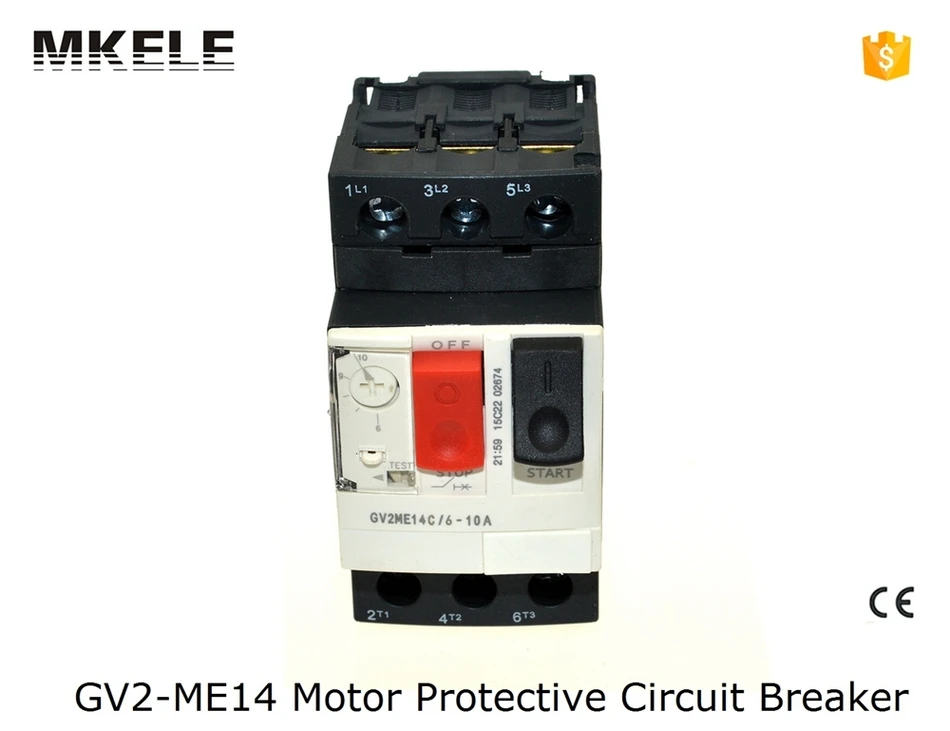 GV2-ME14 GV2  ME08 ME16  ME32 3p 6-10A Motor Protection Switch Motor Manual Starter Circuit Breaker MPCB