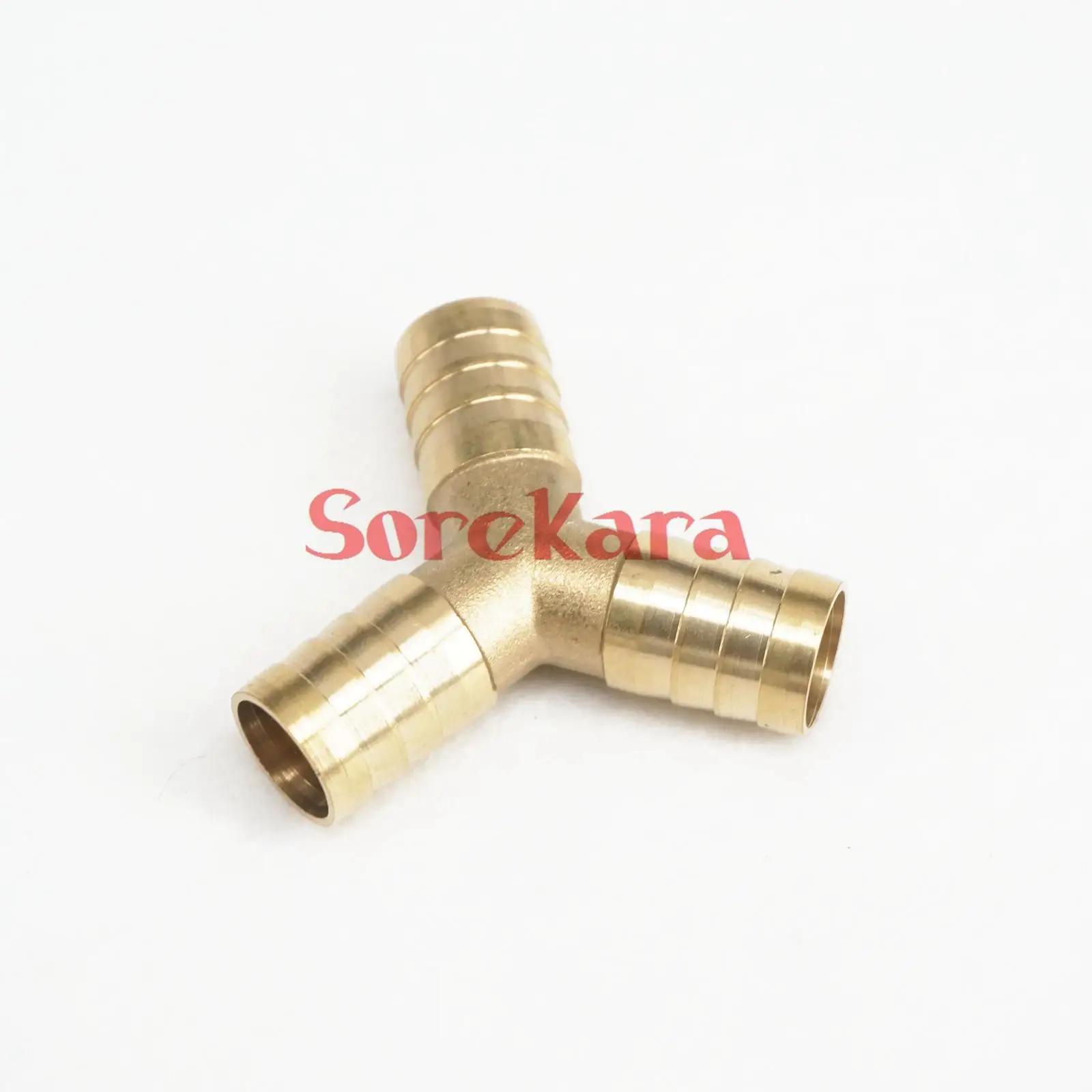 

Hose Barbed I/D 14mm Y 3 Ways Brass Coupler Splicer Connector Fitting for Fuel Gas Water