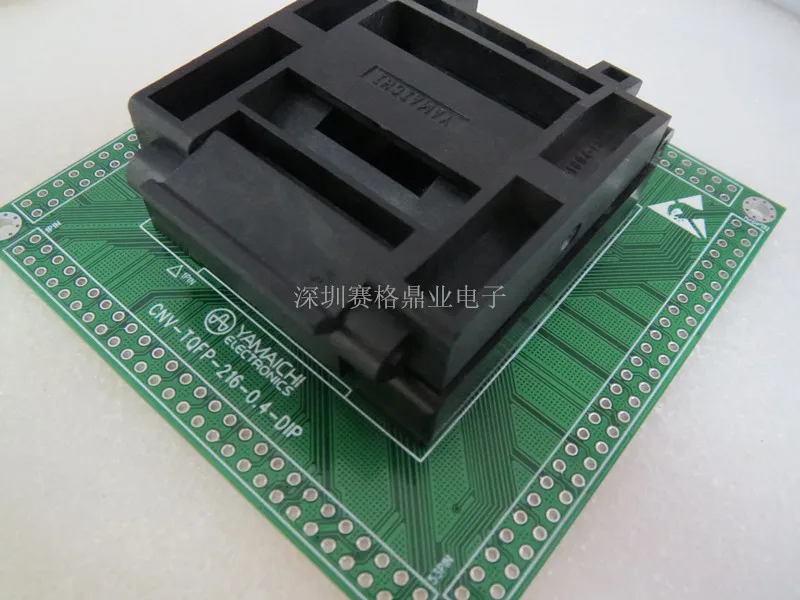 Clamshell IC51-2164-1877-10 TQFP216 YAMAICHI spacing 0.4mm IC Burning seat Adapter testing seat Test Socket test bench in stock