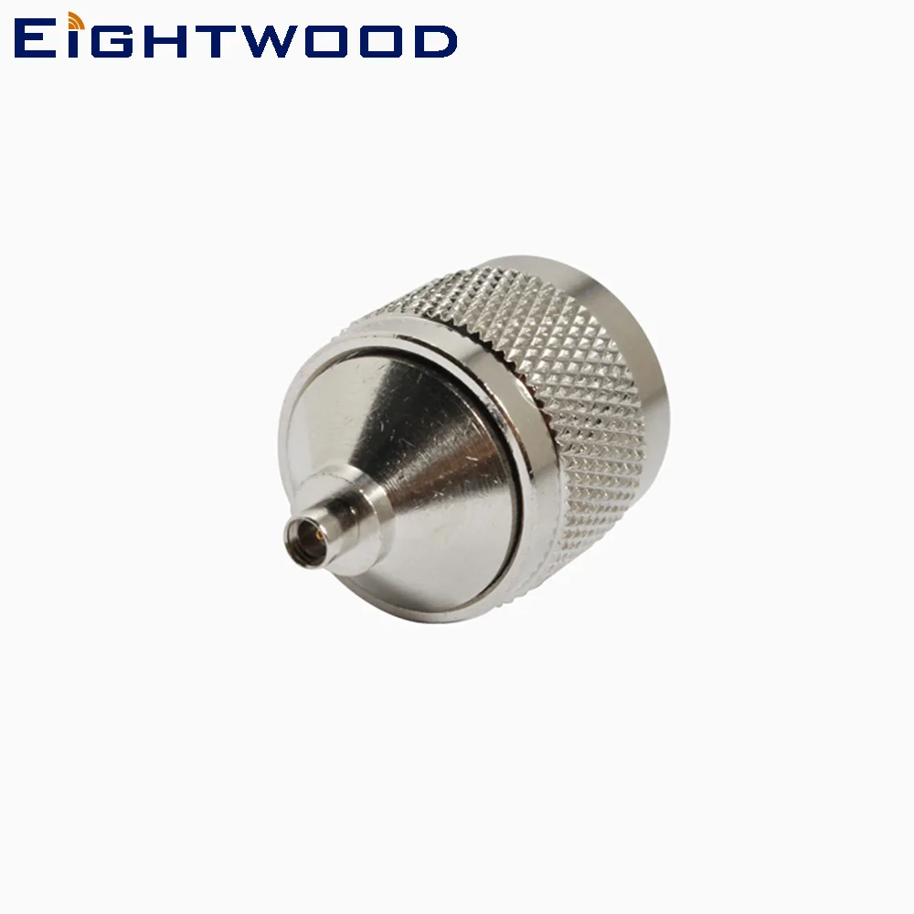 Eightwood 5PCS N to MMCX RF Coaxial Adapter N Plug Male to MMCX  Jack Female RF Coax Connector Straight 50 Ohm Between Series