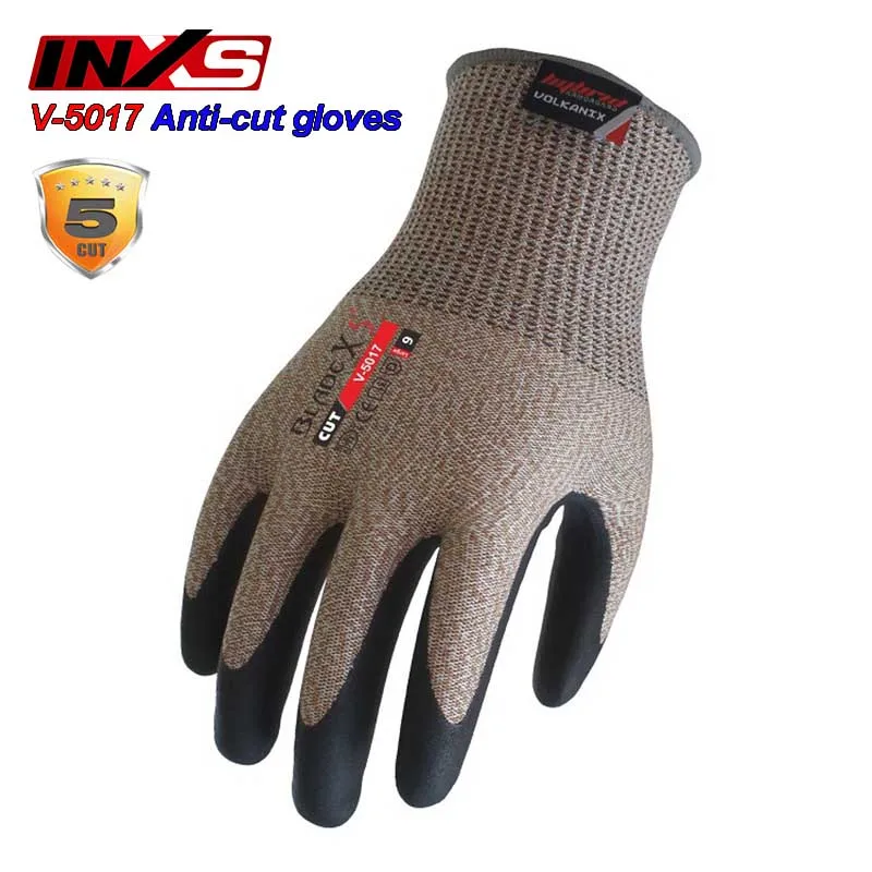 

SAFETY-INXS V-5017 Anti-cut gloves high quality Level 5 Cut resistant gloves Wear-resistant Oil resistance Mechanical gloves