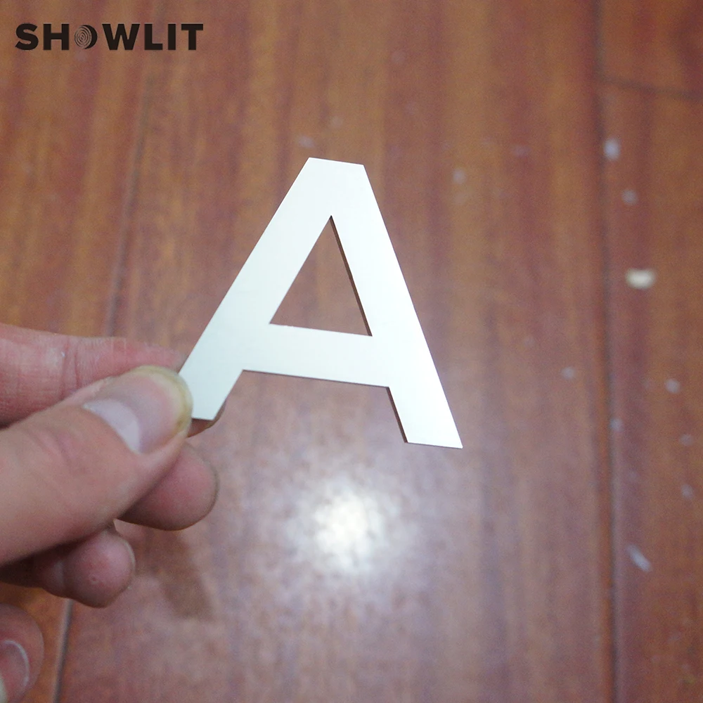 Flat Laser Cutting House Number Stainless Steel Outdoor Letter Signs Easy for Installation