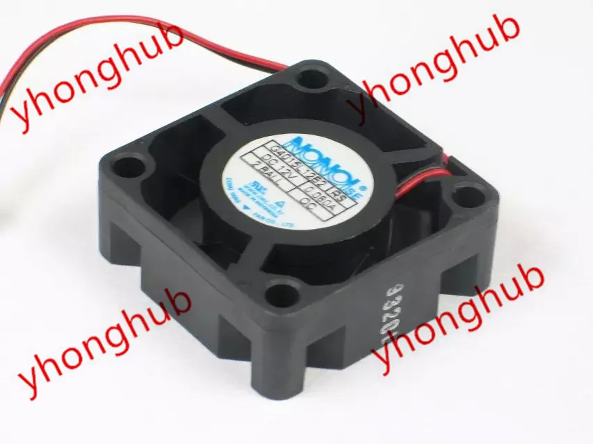 

NONOISE G4015L12B2 RS DC 12V 0.080A 2-wire 40x40x15mm Server Cooling Fan