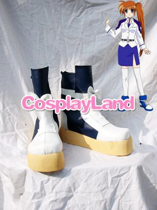 

Customize Boots Magical Girl Lyrical Nanoha Cosplay Nanoha Takamachi Cosplay Boots Cosplay Costume Anime Party Shoes