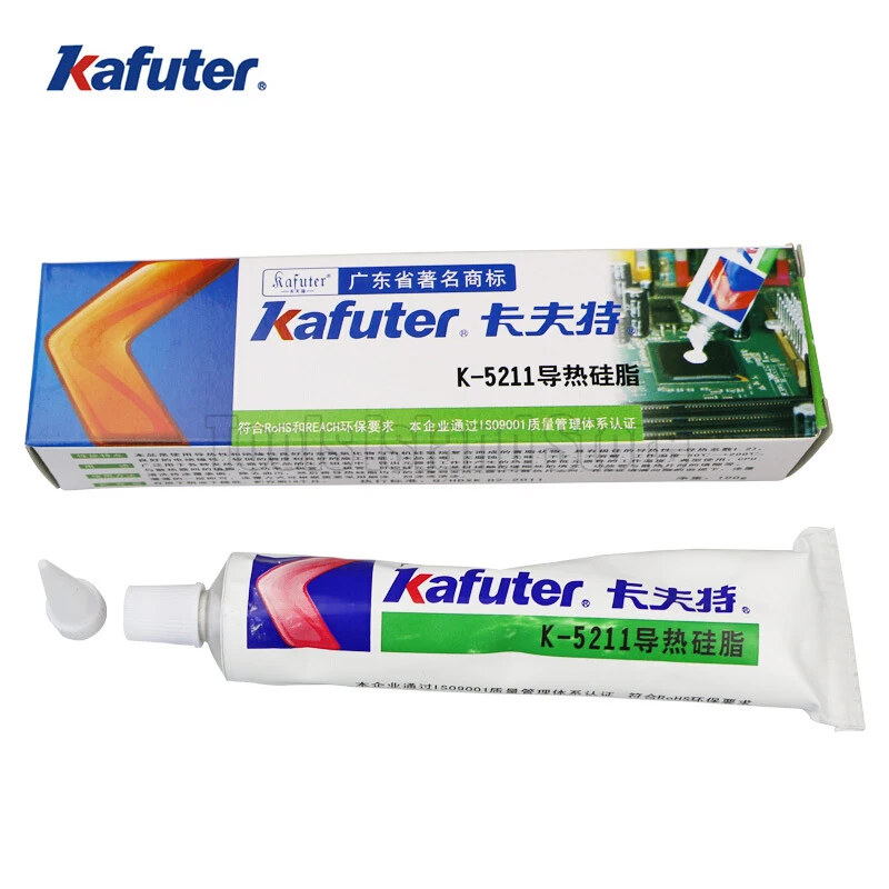 Kafuter 100g K-5211 thermal grease CPU not curing thermal grease 1.2 thermal conductivity white