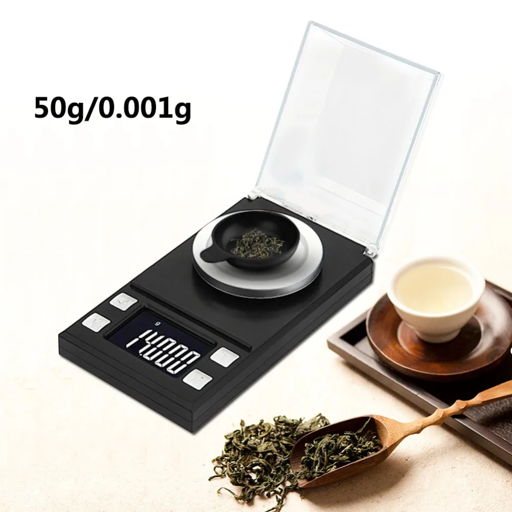 Yieryi Electronic Scale LCD Digital Scale 0.001g Precision Medicine Jewelry Karat Scale 10g / 20g / 50g / 100g Pocket Scale