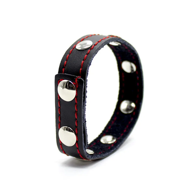 PU Belt Fasten Cock Ring Delay Ejaculation Penis Rings male Sperm Time Delay ejaculation Penis LASTING Sex Toys Products For Men