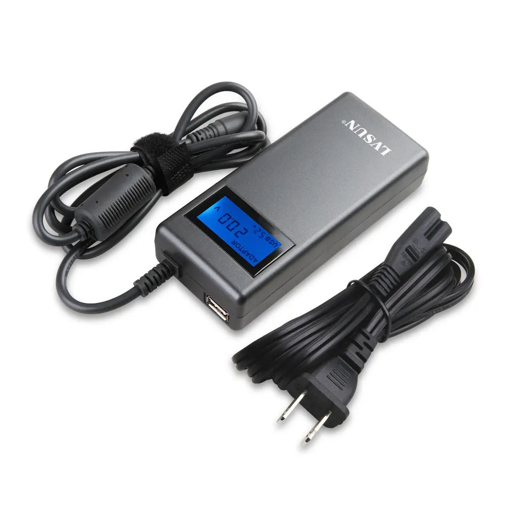 Imagem -02 - Lvsun 90w Ultra Fino Portátil Universal Power dc Adaptador Carregador de Notebook para Asus Acer Sasung Lenovo hp Compaq Ibm Gateway