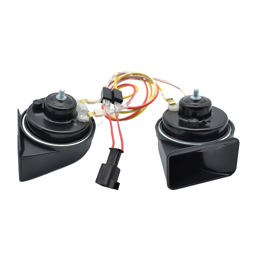 12V 410/510Hz High Low Tone 110-125db Loud Waterproof Snail Horn For Ford Explorer 2011 2012 2013 2014 2015 2016 2017 2018 2019