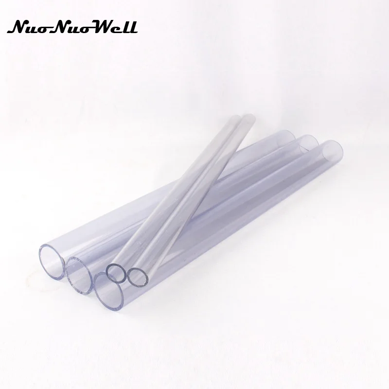 

PVC Water Pipe for Garden Irrigation, Transparent Tube for Fish Tank Aquarium, Outer Diameter 20mm, NuoNuoWell, 50cm Length