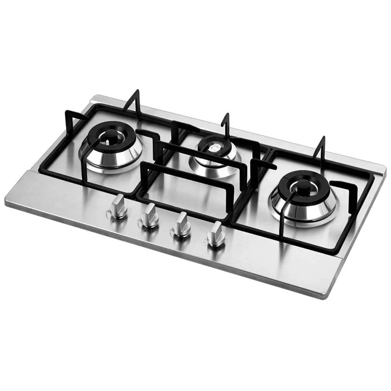 Brushed Metal Gas Stove Knobs Cooker Control Switch Range Oven Knobs Cooktop Burner Knob Gas Hob Switch Kitchen Replacement Ac