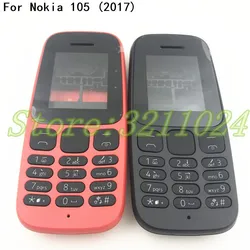 Full Housing Case Cover For Nokia 105 2017 Facing Frame+Back Cover +English Keypad