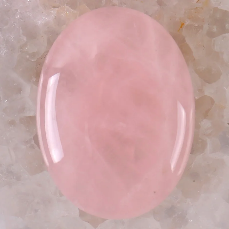 40x30MM Rose Quartz Stone Oval Cabochon CAB GEM Jewelry Making 1PCS H081