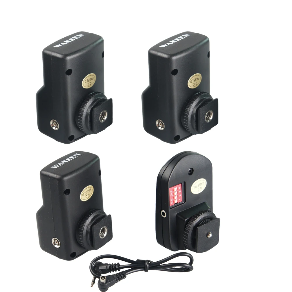 WanSen PT-16GY 16 Channels Wireless Flash Trigger Transmitter SET with 3 Receivers for Canon Nikon Pentax Olympus