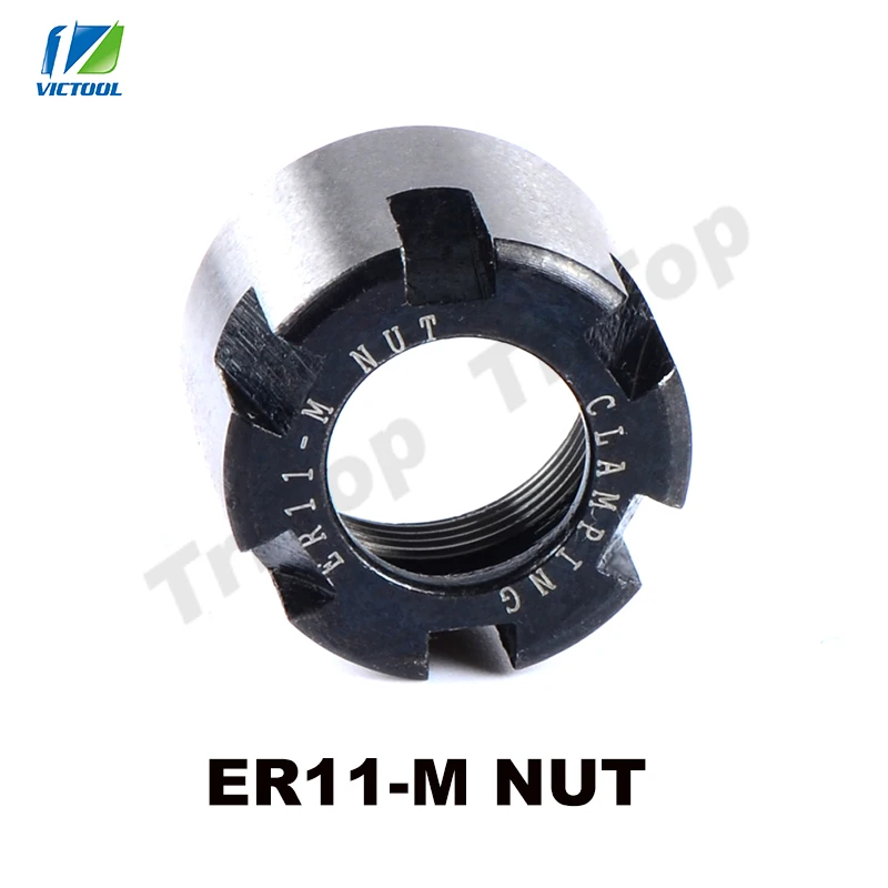 

2pcs/lot ER11 ER11-M M type Nut High quality for CNC Milling Machine Engraving Lathe Tool Spring Collet nut